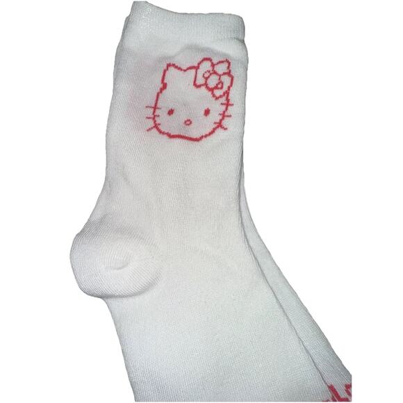 Sanrio Hello Kitty Crew Socks-3 Pack-Pink White Black - Picture 2 of 5